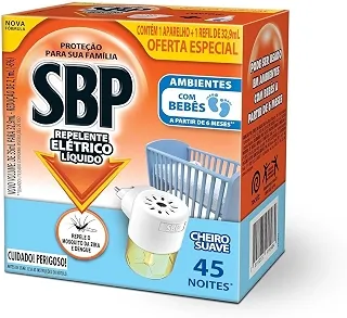 Repelente Elétrico Líquido SBP, 45 Noites, 35ml