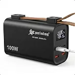 Power Bank 30000mAh 100W PD USB-C com LED Carregador Turbo Portátil
