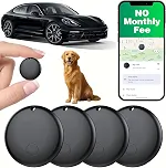 Rastreador Gps Android para Veículos, Dispositivo de Rastreamento Oculto para Veículos, Rastreador Veicular Sem Assinatura, Compatível com O Find My, Etiqueta Inteligente com Áudio