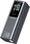 Power Bank 30000mAh Turbo 100W PD, Carregador Portátil para Notebook MacBook Celular Tablet, 3 Saídas USB-C e USB-A, Display LCD, Carregamento Ultra Rápido, Lanterna LED