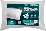 Travesseiro Ortopédico Massageador Super Firme Alivio do Stress Fibrasca 50x70 Branco