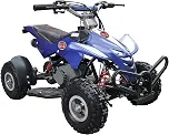 Quadriciclo 49cc BZ Dino Azul Automático, Partida a Corda, a Gasolina com Óleo 2 Tempos BARZI MOTORS