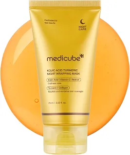 Máscara Noturna medicube, Com Ácido Kójico e Cúrcuma, 75ml