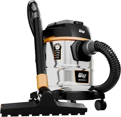 WAP Aspirador de Pó e Água Barril GTW INOX 12i, Portátil, 12 Litros, com Soprador, 170mbar 1600W 220V