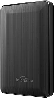 UnionSine HD Externo 2,5' 1TB Ultra Slim Portátil USB3.0 SATA HDD Preto para PC, Mac, PS4, PS5, Xbox, Wii U, TV