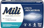 Lençol Absorvente Descartável para Adultos Mili, 6 Unidades