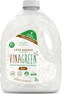 Vinagreen Lava Roupas Líquido 3L Sabão de Coco