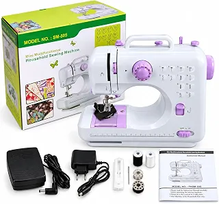 Máquina de Costura Portátil 12 Pontos com Pedal FHSM-505