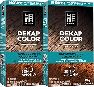 Kit 2 DekapColor Yama Removedor De Coloração Capilar Cabelo Profissional Sem Amonia 300ml