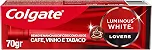 Colgate Creme Dental Clareador Luminous White Lovers Manchas de Café 70g