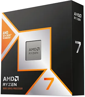 Processador AMD Ryzen 7 9800X3D (AM5/ 8 Cores/ 16 Threads/ 5.2 GHz/ 104Mb Cache/Radeon Graphics/Sem Cooler)