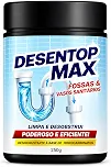 Desentop Max 250g Desentupidor de Pia Canos Ralos Banheiros Vasos Sanitários e Tubulações