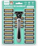 Aparelho de Barbear e Depilação com 22 Refis Descartáveis para Corpo Barba