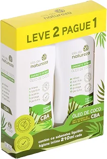 Sabonete Íntimo Feminino Cremoso, Cia. da Natureza, Óleo de Coco, 210ml