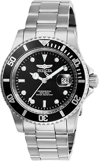 Relógio masculino de quartzo Pro Diver com pulseira de aço inoxidável