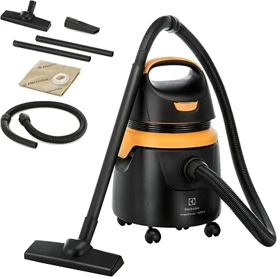 Aspirador água pó Electrolux potente função sopro limpeza profunda 1400W 18L total 11L util protetor termico AQP20 220v