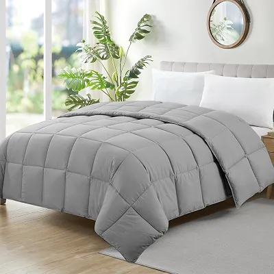 Camesa Edredom Ecopluma Toque de Pluma Casal 220x240cm - Cinza