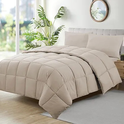 Camesa Edredom Ecopluma Toque de Pluma Casal 220x240cm - Bege