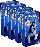 Kit 04 Anti Vermes, Carrapatos, Pulgas E Sarnas Para Cães Mastigáveis 6mg 04comprimdos