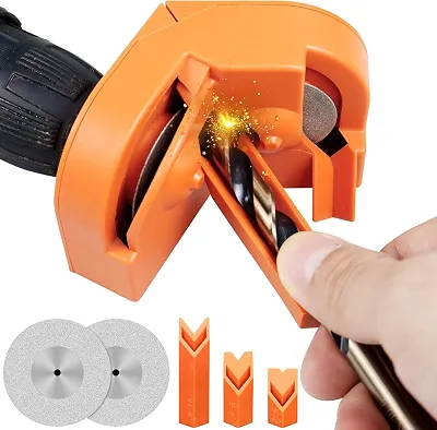 UFIZZY Afiador de brocas para todas as brocas (5/64 pol. - 5/20.3 cm), afiador multiuso para brocas de aço de alta velocidade, alvenaria, carboneto, cobalto e estanho revestidas