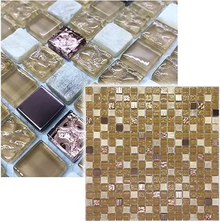 Pastilha De Vidro Cristal Piscina Sauna Cozinha Banheiro Revestimento Decora��o Bronze Mescla 30x30cm La Bella Griffe