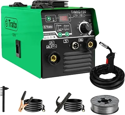 Máquina Solda Inversora MIG 150a Sem Gás Timig150 220v Trato