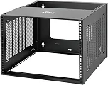 Tecmojo Rack de montagem na parede 8U, rack 8U 35,3 cm de profundidade, capacidade de peso de 60 kg, rack de rede de 48 cm para servidor raso e equipamentos de TI, switches de rede, suporte de painel