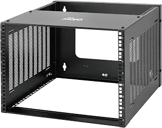 Tecmojo Rack de montagem na parede 8U, rack 8U 35,3 cm de profundidade, capacidade de peso de 60 kg, rack de rede de 48 cm para servidor raso e equipamentos de TI, switches de rede, suporte de painel