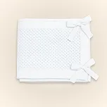Tela Protetora de Berço Respirável 4 Lados Flow em Tricot de Algodão Sustentável Branco – Aime Baby