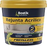 FORTALEZA Rejunte Acrílico Preto – Pronto para Uso, Antimofo e Impermeável – Para Pisos e Revestimentos de Cerâmica, Porcelanato e Pedras Naturais – Interno e Externo – 1kg