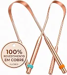 ALENKO Raspador de Língua Revestido em Cobre Kit com 2 Unidades