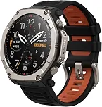 Amazfit T-Rex Ultra 2 Smartwatch, 51 mm, AMOLED de safira de 1,5', bateria 30 dias, mapas offline, resistência 10 ATM, 180 modalidades esportivas para Android e iOS_Preto