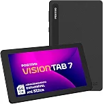 Tablet Positivo Vision TAB 7 - Processador Octa-Core 3GB RAM 64GB Armazenamento, Tela 7' IPS, Bateria 3100mAh, Android 14 Go, Wi-fi - Preto