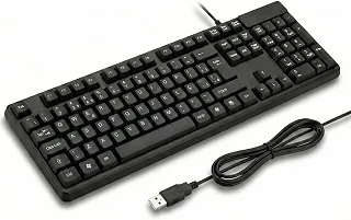 Teclado com Fio USB ABNT2 para PC e Notebook – Digitação Silenciosa, Conforto Ergonômico, Perfil Slim, Teclas Macias, Plug & Play, Alta Durabilidade, Ideal para Escritório, Estudos e Uso Diário