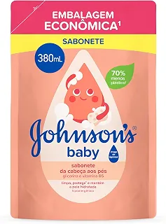 Sabonete Líquido de Glicerina Johnson's Baby, Refil, 380ml