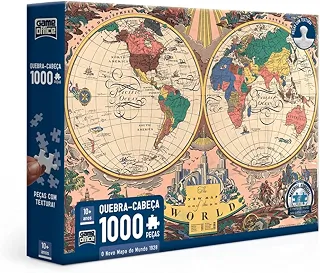 Toyster - Quebra-cabeça: O Novo Mapa do Mundo: 1928-1000 peças - Game Office
