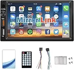 FINYQBET Estéreo para Carro de 7 pol., 2 Din, Android Auto e Mirror Link