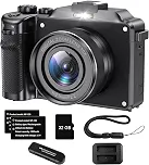 Câmera Fotográfica Digital 4K 64MP Retrô Zoom 18x Wi-Fi para Vlog e Viagens