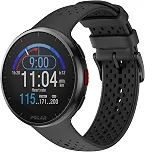 Polar Pacer Pro Preto - Relógio com GPS avançado, Design ultraleve e botões aderentes, Programas de treino e recuperação, Monitor de FC, Contraste de tela aprimorado, Controles de música