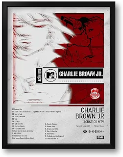 Quadro Spotify Álbum Acústico MTV Charlie Brown Jr Tam. 33x43cm