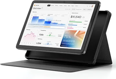 DigiLand Tablet Android 14 de 11 polegadas para trabalho e produtividade, tela grande com tela dividida, desempenho suave, WiFi, câmera dupla, ideal para escritório e estudo (cinza)