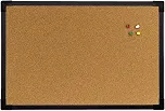 QUADRO DE AVISO CORTICA REVESTIDO PRETO NEO 060 X 040 CM, STALO