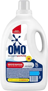 Omo Sabão Líquido Lavagem Perfeita 5l - Tampa pode Variar