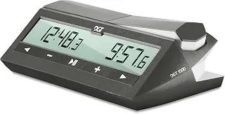 Relógio de xadrez digital DGT 1500 cinza – Timer para Blitz, Rapid e