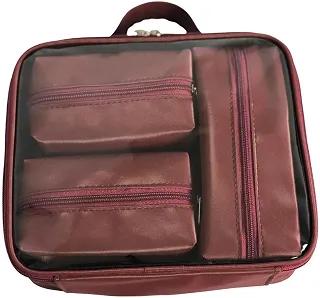 Maleta Necessaire Organizadora Viagem Multiuso Estiololsa Unissex Acessórios Maquiagem Esmalte - bubag (Vinho)