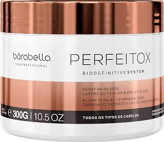 B-tox Capilar Borabella Perfeitox 300g - Redutor de Volume e Frizz com Brilho Espelhado