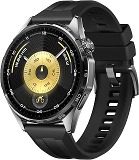 Smartwatch, HUAWEI WATCH GT 6 46mm, Potenciômetro de Ciclismo no Pulso, Bateria com Autonomia de Até 21 Dias, Bem-Estar Emocional Multidimensional, Compatível com iOS e Android, GPS Integrado, Preto