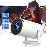 Mini projetor com WiFi e Bluetooth, Native 1080P, Keystone automático
