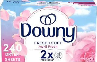 Downy Folhas de secador amaciante de tecido, April Fresh, 240 unidades