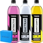 Kit Sistema VSC Limpeza de Estofados Sofa Banco Extractus Bactran Sanitizante 1,5L Vonixx Espuma Yamase